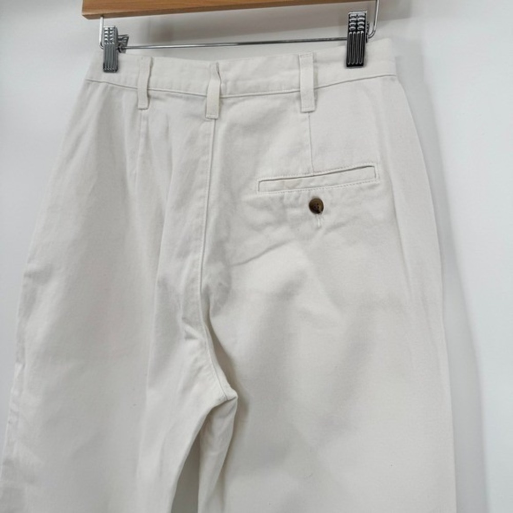 Dockers Vtg High-Waisted Tapered Women's White Trousers Sz 6 - Picture 11 of 16
